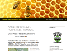 Tablet Screenshot of beehornetremoval.com